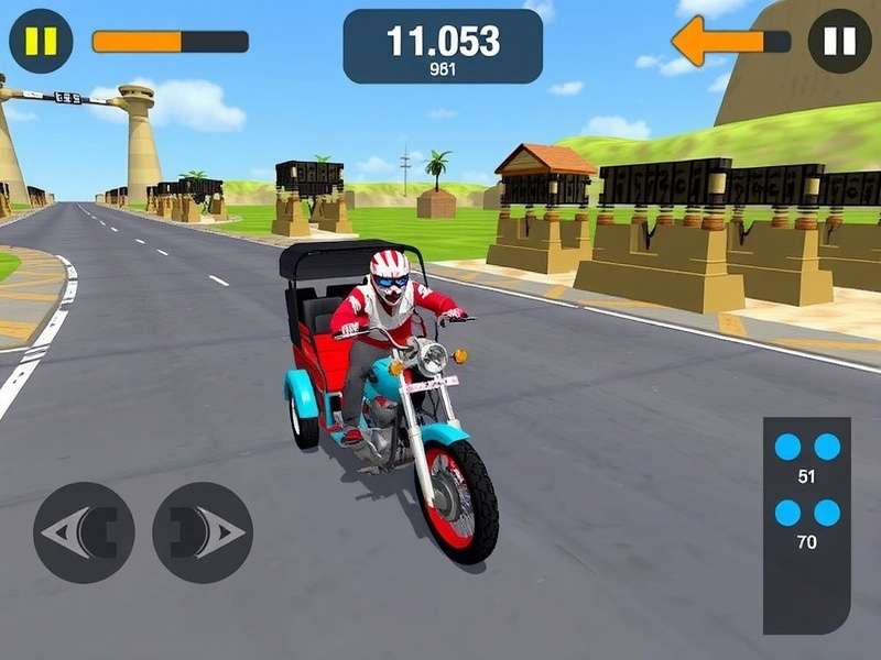 Rickshaw Blaze Run Legend gameplay screenshot